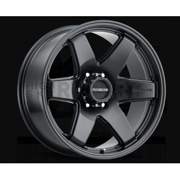 RaceLine Wheel 18 Diameter 12 Offset Aluminum Black Single