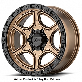 KMC Wheel XD139 Portal 17 x 8.5 Bronze With Black Lip - XD13978550618