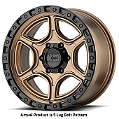 KMC Wheel XD139 Portal 17 x 9 Bronze With Black Lip - XD13979050612N
