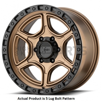KMC Wheel XD139 Portal 17 x 9 Bronze With Black Lip - XD13979050612N
