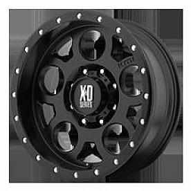 KMC Wheel 17 Inch Diameter -12 Offset Aluminum Black Single