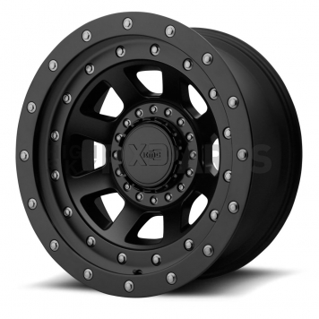 KMC Wheel 17 Inch Diameter -12 Offset Aluminum Black Single