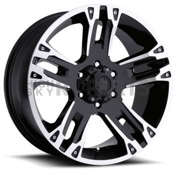 Ultra Wheel Maverick 234/235 - 18 x 9 Black With Diamond Cut Accents - 235-8963B