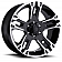 Ultra Wheel Maverick 234/235 - 18 x 9 Black With Diamond Cut Accents - 235-8963B