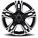 Ultra Wheel Maverick 234/235 - 18 x 9 Black With Diamond Cut Accents - 235-8963B