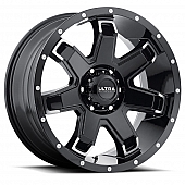 Ultra Wheel Bent-7 209 - 18 x 9 Black With Diamond Cut Accents - 209-8963BK+25