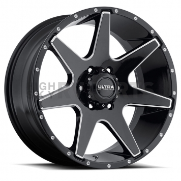 Ultra Wheel 18 Diameter 25 Offset Gloss With Milled Accents Single - 205-8963BM+25
