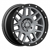 Pro Comp Wheels Series 40 - 17 x 9 Dark Gray With Black Lip - 2640-7973