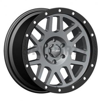 Pro Comp Wheels Series 40 - 17 x 9 Dark Gray With Black Lip - 2640-7973
