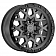 Black Rhino Wheel Sprocket - 20 x 9.5 Gun Metal With Black Lip - 2095SPK066135G87