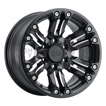 Black Rhino Wheel Asagai - 20 x 9 Black With Natural Spoke And Stainless Bolts - 2095ASG126135M87
