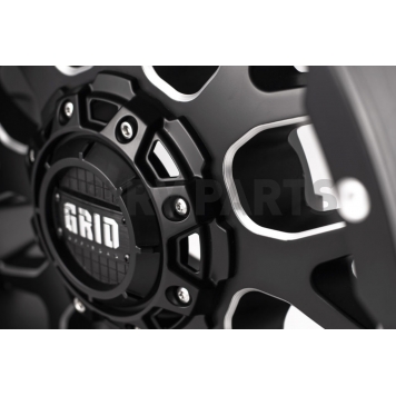 Grid Wheel GD02 - 20 x 10 Black With Natural Accents - GD0220100237F208-2