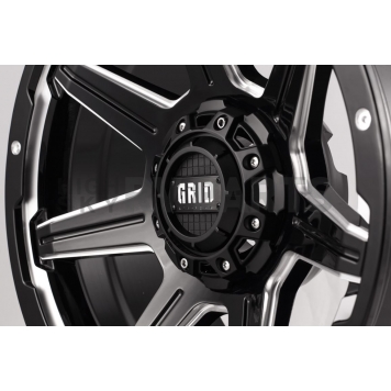 Grid Wheel GD06 - 20 x 10 Black With Natural Accents - GD0620100237M208-3