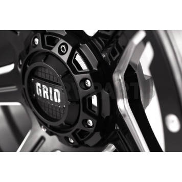 Grid Wheel GD06 - 20 x 9 Black With Natural Accents - GD0620090237M0008-1