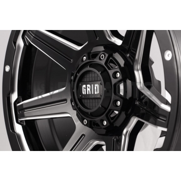 Grid Wheel GD06 - 20 x 9 Black With Natural Accents - GD0620090237M0008-3