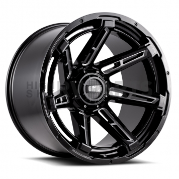 Grid Wheel GD12 - 20 x 9 Black With Natural Accents - GD1220090237M0008