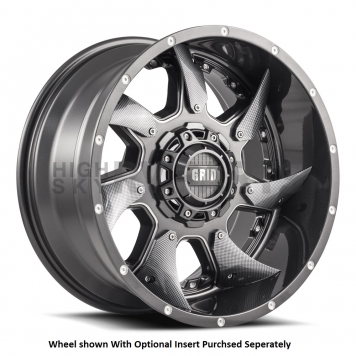 Grid Wheel GD01 - 20 x 10 Graphite - GD0120100635G287-1
