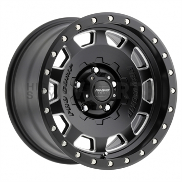 Pro Comp Wheels Hammer Series 43 - 17 x 9 Black With Natural Accents - 5160-7973