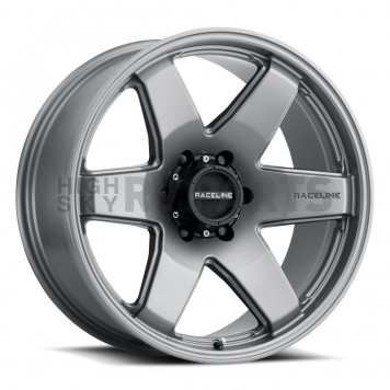 RaceLine Wheel 17 Diameter 0 Offset Aluminum Gray Single