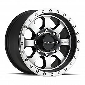 RaceLine Wheel 17 Diameter -12 Offset Aluminum Black With Natural Face Single