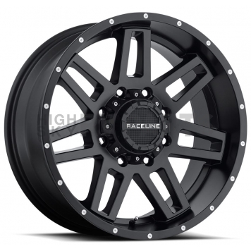RaceLine Wheel 17 Diameter 18 Offset Aluminum Black Single