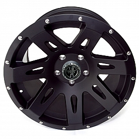 Rugged Ridge XHD Wheel - 17 x 9 Black With Natural Lip - 15301.01