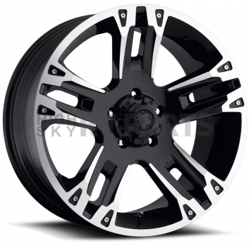 Ultra Wheel Maverick 234/235 - 17 x 8 Black With Diamond Cut Accents - 235-7873B