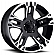 Ultra Wheel Maverick 234/235 - 17 x 8 Black With Diamond Cut Accents - 235-7873B