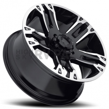 Ultra Wheel Maverick 234/235 - 17 x 8 Black With Diamond Cut Accents - 235-7873B-1