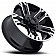 Ultra Wheel Maverick 234/235 - 17 x 8 Black With Diamond Cut Accents - 235-7873B