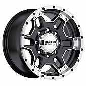 Ultra Wheel Mongoose 178 - 17 x 9 Black With Diamond Cut Accents - 178-7973B