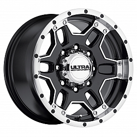 Ultra Wheel Mongoose 178 - 17 x 9 Black With Diamond Cut Accents - 178-7973B
