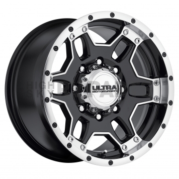 Ultra Wheel Mongoose 178 - 17 x 9 Black With Diamond Cut Accents - 178-7973B