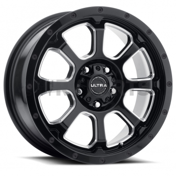 Ultra Wheel 17 Diameter 35 Offset Gloss Clear Coated With Milled Accents Single - 219-7874BM+35