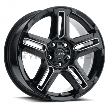 Ultra Wheel 17 Diameter 30 Offset Gloss Clear Coated With Milled Accents Single - 258-7874BM+30