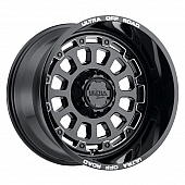 Ultra Wheel Xtreme 111 - 17 x 9 Black With Natural Accents - 111-7905BM12
