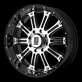 KMC Wheel Hoss XD795 - 20 x 9 Black With Natural Accents Aluminum - 9529063830