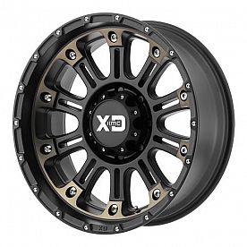 KMC Wheel XD829 - 20 x 9 Black With Natural Face Aluminum - 929063912N