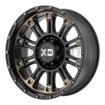 KMC Wheel XD829 - 20 x 9 Black With Natural Face Aluminum - 929063912N