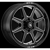 LRG Wheels Blade Series - 20 x 9 Black With Natural Accents - 11521036924N