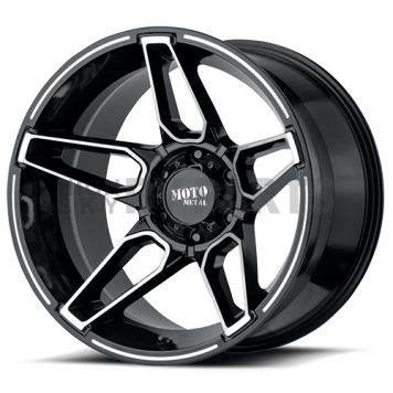 Moto Metal Wheel MO994 Fang - 20 x 9 Black With Natural Face - 429063300
