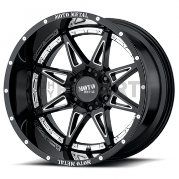 Moto Metal Wheel MO993 Hydra - 20 x 12 Black With Natural Accents - 321263344N