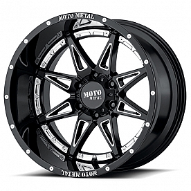 Moto Metal Wheel MO993 Hydra - 20 x 9 Black With Natural Accents - 329063300
