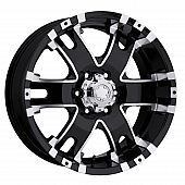 Ultra Wheel Baron 201/202 - 20 x 9 Black With Diamond Cut Accents - 202-2963B