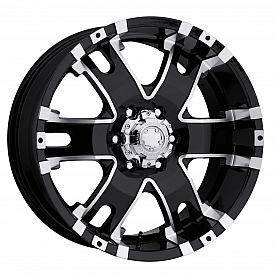 Ultra Wheel Baron 201/202 - 20 x 9 Black With Diamond Cut Accents - 202-2963B