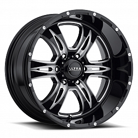 Ultra Wheel 20 Diameter -25 Offset Gloss With Milled Accents Single - 249-2163BM25