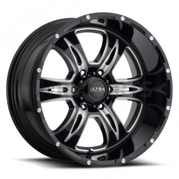 Ultra Wheel 20 Diameter -25 Offset Gloss With Milled Accents Single - 249-2163BM25