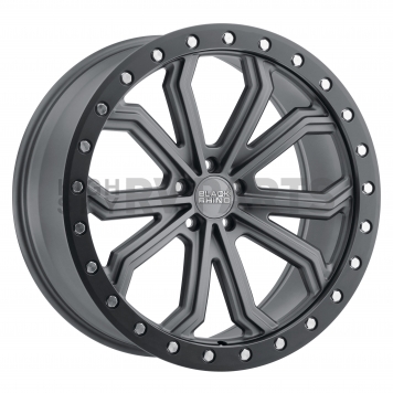 Black Rhino Wheel Trabuco - 18 x 8 Gun Metal With Black Lip And Silver Bolts - 1880TBC305127G71