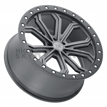 Black Rhino Wheel Trabuco - 18 x 8 Gun Metal With Black Lip And Silver Bolts - 1880TBC305127G71-2