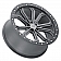 Black Rhino Wheel Trabuco - 18 x 8 Gun Metal With Black Lip And Silver Bolts - 1880TBC305127G71